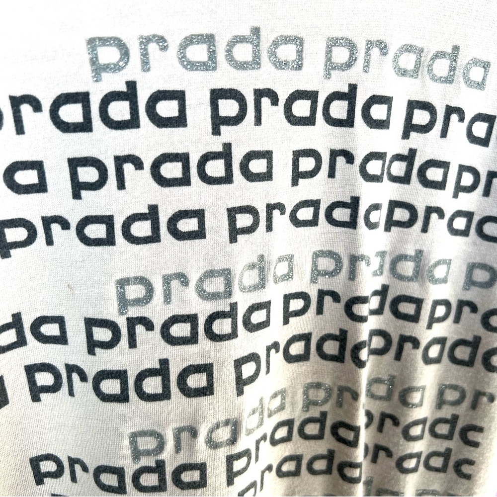 Prada Gray Long Sleeve Tee - Picture 4 of 5
